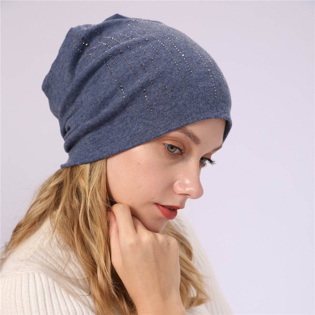 Fashion Soft Warm Women Hat Beanie Hats Autumn Winter Crystal Skull Caps Warm Cap Fashion Will and Sandy Gift, Blue;gray
Fashion Soft Warm Women Hat Beanie Hats Autumn Winter Crystal Skull Caps Warm Cap Fashion Will and Sandy Gift, Blue;gray