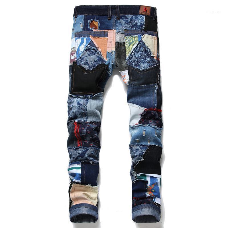Jeans men Europe Station Autumn And Winter New Pattern Black Split Joint Holes Patch Jeans Male Beggar Personality #2481, Blue
Jeans men Europe Station Autumn And Winter New Pattern Black Split Joint Holes Patch Jeans Male Beggar Personality #2481, Blue