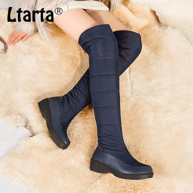 LTARTA 2020 Winter Knee-high Boots Waterproof Cotton Snow Boots Women's Slope Heel Thickened Velvet Snow Boot Women HX-61B1, Black
LTARTA 2020 Winter Knee-high Boots Waterproof Cotton Snow Boots Women's Slope Heel Thickened Velvet Snow Boot Women HX-61B1, Black