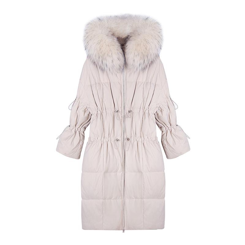 Women' down Jacket Large Fur Collar White Duck down Mid-Length Knee Padded Jacket2020 Winter New
Women' down Jacket Large Fur Collar White Duck down Mid-Length Knee Padded Jacket2020 Winter New