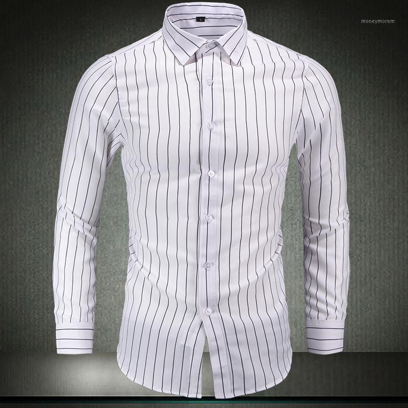 New High-end Fashion Men stripe lapel Clothes Slim Men Long Sleeve Shirt clothes Cotton Casual Business male Shirt Plus Size 7XL1, White
New High-end Fashion Men stripe lapel Clothes Slim Men Long Sleeve Shirt clothes Cotton Casual Business male Shirt Plus Size 7XL1, White