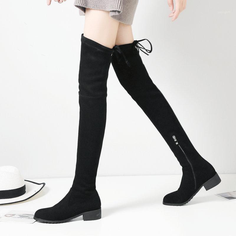 Suede Over The Knee Boots Women Square Low Heel Thigh Boots Fashion Zipper Stretch Autumn Winter Ladies Shoes Beige Black1
Suede Over The Knee Boots Women Square Low Heel Thigh Boots Fashion Zipper Stretch Autumn Winter Ladies Shoes Beige Black1