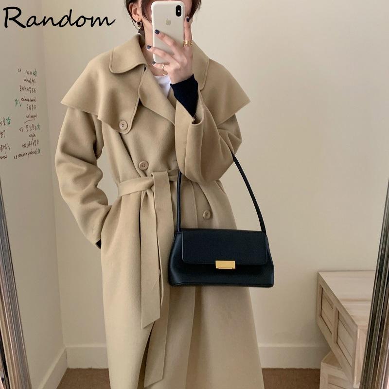 Elegant Women Warm Vintage Woolen Coat Solid Winter 2020 New Classical Belt Loose Office Lady Long Chic Double breasted Overcoat, Yellow
Elegant Women Warm Vintage Woolen Coat Solid Winter 2020 New Classical Belt Loose Office Lady Long Chic Double breasted Overcoat, Yellow