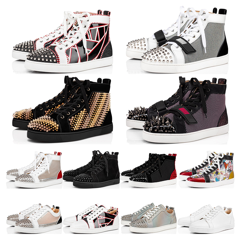 2020 mens Red bottoms Studded Spikes fashion suede leather Top quality Sneaker Women flat shoes Party Lovers size 36-46 with box, 11
2020 mens Red bottoms Studded Spikes fashion suede leather Top quality Sneaker Women flat shoes Party Lovers size 36-46 with box, 11
