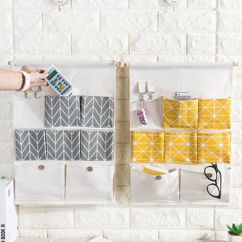 Multi Pocket Folding Bathroom Wall Hanging Storage Bag Linen Cotton Organizer Bag for Sundries Living Room Storage1
Multi Pocket Folding Bathroom Wall Hanging Storage Bag Linen Cotton Organizer Bag for Sundries Living Room Storage1