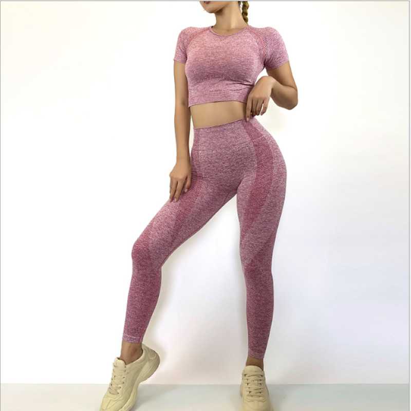 Women Yoga Sets Yoga Short Sleeve High Waist Workout Sport Leggings Gym Set Clothes Sports Suit Fitness Top Shirt suit
Women Yoga Sets Yoga Short Sleeve High Waist Workout Sport Leggings Gym Set Clothes Sports Suit Fitness Top Shirt suit
