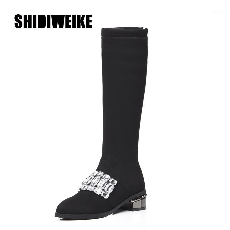 black 4.5cm Square Heel Women autumn Winter Boots Thigh High Boots Black Knee-High Suede Leather Warm v8951
black 4.5cm Square Heel Women autumn Winter Boots Thigh High Boots Black Knee-High Suede Leather Warm v8951