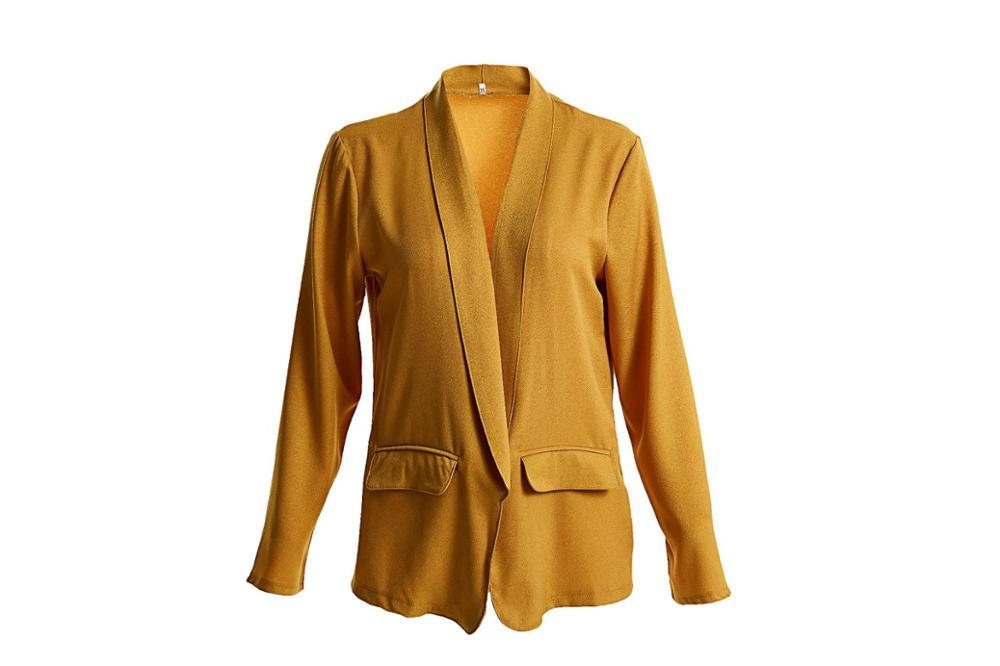 2020 Hot Selling Autumn And Winter Women's Solid Color Long Sleeves with Pockets Fold-down Collar Small Suit Jacket Women's, Black
2020 Hot Selling Autumn And Winter Women's Solid Color Long Sleeves with Pockets Fold-down Collar Small Suit Jacket Women's, Black