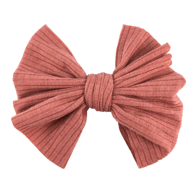 Ins 4 Inch Soft Bows Girls Hair Clips Handwork Bowknot Baby Solid Bow Hair Clips Girls Barrettes Kids Bb Clip Hair Accessories M2858