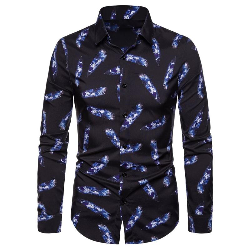 Men' Long Sleeve Shirt Blouse Tops Casual 2020 New Style 3D Printing Colorful Business Slim Streetwear Shirt Men Chemise Homme, Black
Men' Long Sleeve Shirt Blouse Tops Casual 2020 New Style 3D Printing Colorful Business Slim Streetwear Shirt Men Chemise Homme, Black