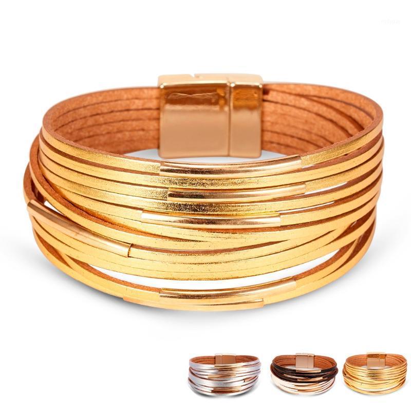 Bohemian Leather Wrap Bracelets For Women Gold Silver Color Multiple Layers Charm Bracelet & Bangle Party Fashion Jewelry1
Bohemian Leather Wrap Bracelets For Women Gold Silver Color Multiple Layers Charm Bracelet & Bangle Party Fashion Jewelry1