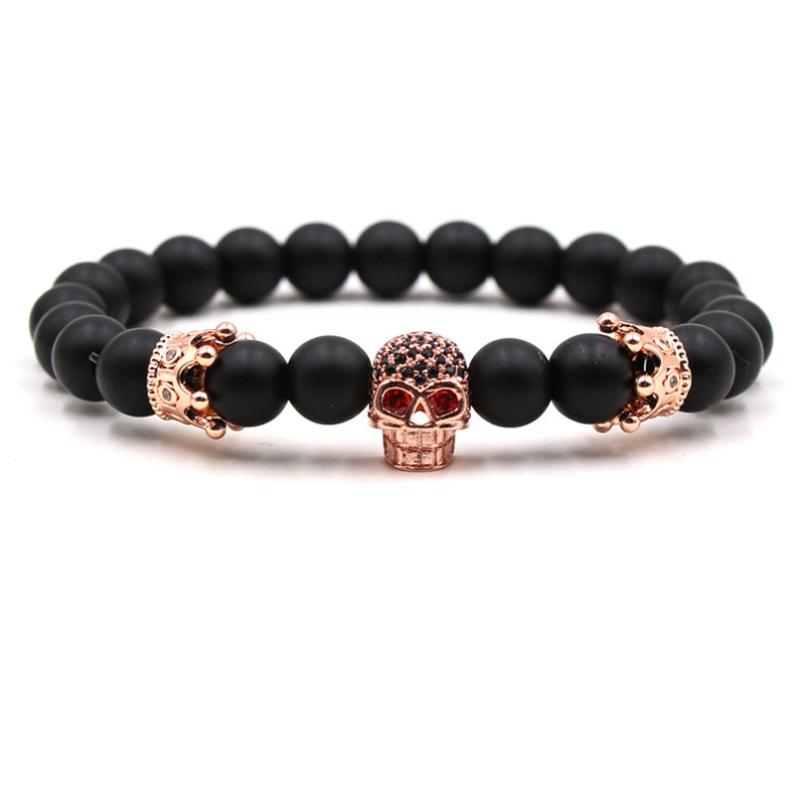 2020 FashionPunk Style Natural Stone Beads Bracelet Men Accessories Handmade Skull Jewelry Bracelets For Mens Gift
2020 FashionPunk Style Natural Stone Beads Bracelet Men Accessories Handmade Skull Jewelry Bracelets For Mens Gift