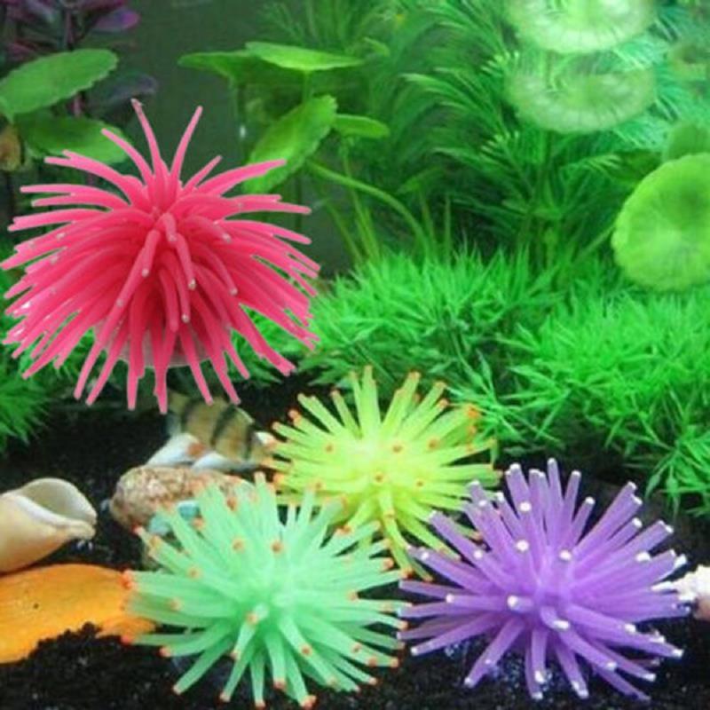 

Aquarium Artificial Simulation Silicone Fake Coral Plant Fish Tank Underwater Aquatic Ornament Landscape Decoration Accessories
