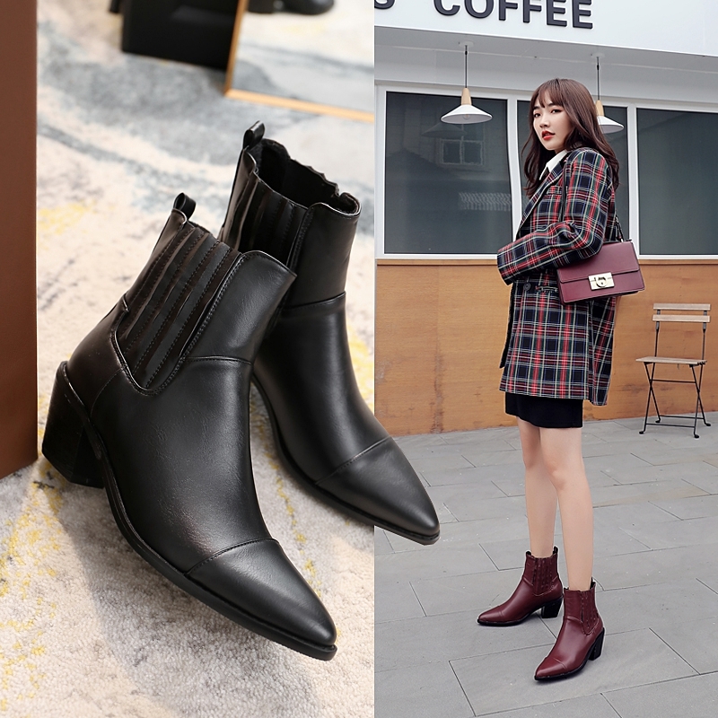 2020 Arrival New Thick Heel High Quality Female Brand Design Concise Office Lady Ankle Boots Black Shoes 2pck, Alcohol
2020 Arrival New Thick Heel High Quality Female Brand Design Concise Office Lady Ankle Boots Black Shoes 2pck, Alcohol
