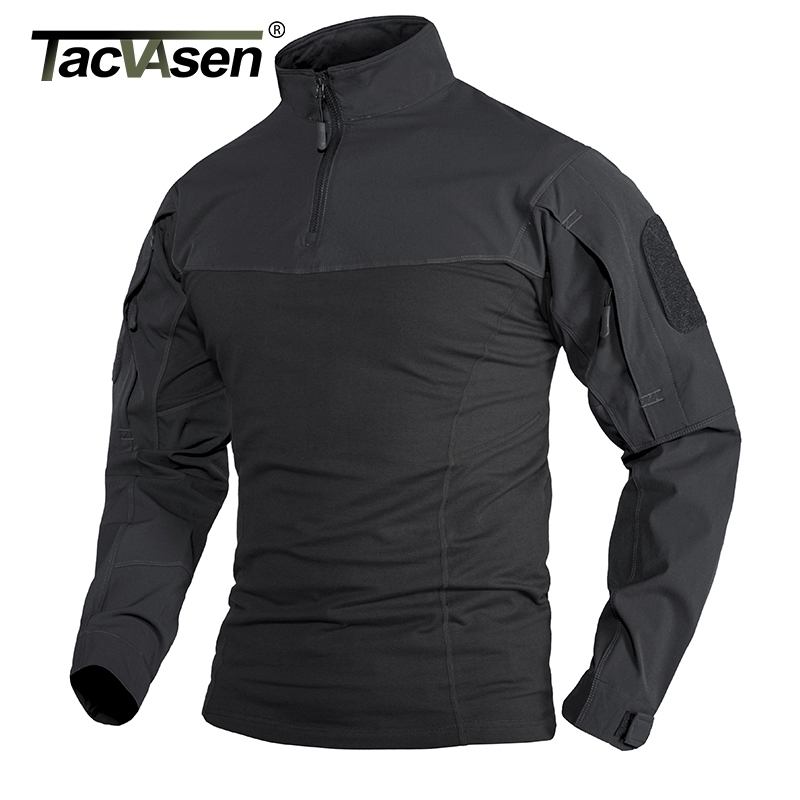 TACVASEN Military Assault T-shirts Mens Long Sleeve Crew-Neck Airsoft Tactical T-shirts Elastic Hunting Shooting Tops Tees M-5XL 201203, Navy black
TACVASEN Military Assault T-shirts Mens Long Sleeve Crew-Neck Airsoft Tactical T-shirts Elastic Hunting Shooting Tops Tees M-5XL 201203, Navy black