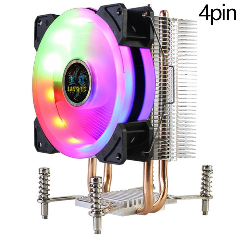 LANSHUO CPU Cooler RGB CPU Radiator 2 Heat Pipes Ultra Quiet Cooler Fan for LGA 2011 X79 X99 X299(3/4pin /Single/Dual Fan
LANSHUO CPU Cooler RGB CPU Radiator 2 Heat Pipes Ultra Quiet Cooler Fan for LGA 2011 X79 X99 X299(3/4pin /Single/Dual Fan