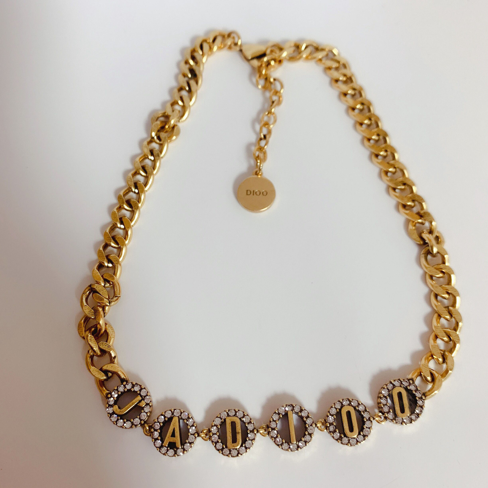 2021 NEW designer jewelry Dijia / Dajia Necklace JA letter net red chain personality female Necklace
2021 NEW designer jewelry Dijia / Dajia Necklace JA letter net red chain personality female Necklace