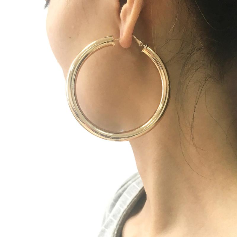 Fashion Alloy Hoop Earrings Punk Statement 45mm Diameter Wide Earrings For Women Jewelry Accessories UKMOC, Golden;silver
Fashion Alloy Hoop Earrings Punk Statement 45mm Diameter Wide Earrings For Women Jewelry Accessories UKMOC, Golden;silver