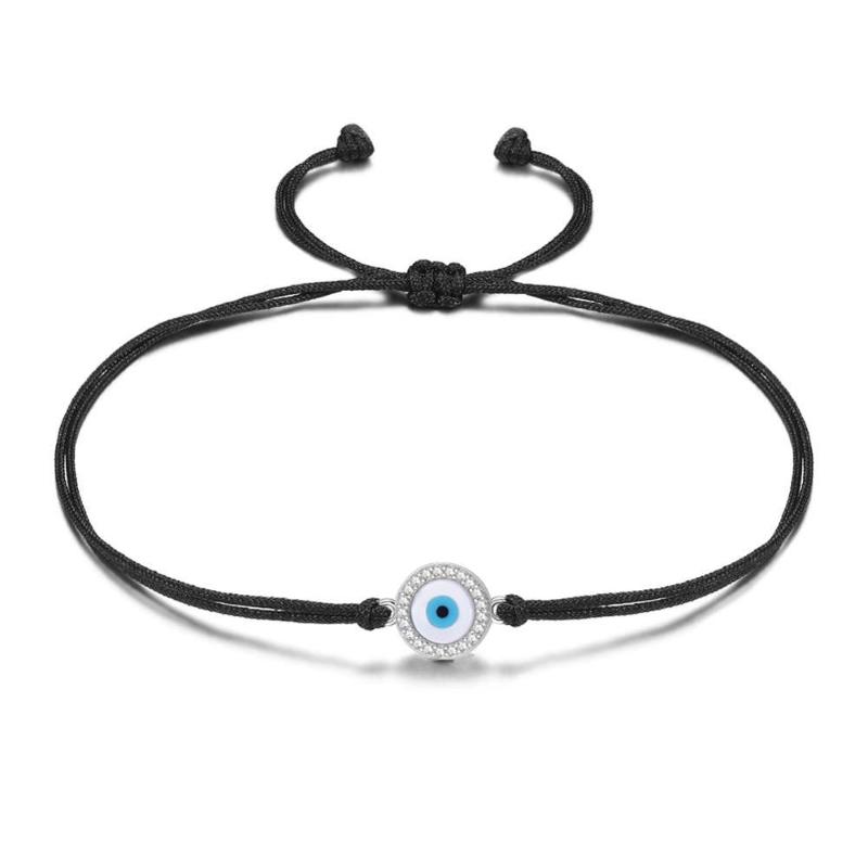 CZ Crystal Copper Shells Evil Eye Charm Macrame Bracelet Women Men High Quality Zircon Stone Black Blue Red String Jewelry Gift
CZ Crystal Copper Shells Evil Eye Charm Macrame Bracelet Women Men High Quality Zircon Stone Black Blue Red String Jewelry Gift