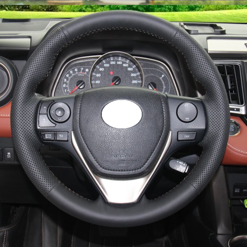 DIY Hand-stitched Original Leather Car Steering Wheel Cover for Toyota RAV4 2013-2018 Toyota Corolla 2014-2017 Auris 2013-2016
DIY Hand-stitched Original Leather Car Steering Wheel Cover for Toyota RAV4 2013-2018 Toyota Corolla 2014-2017 Auris 2013-2016