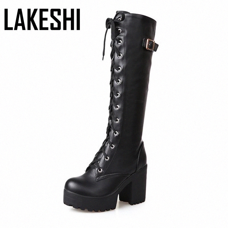 Fashion Knee High Boots For Women's Shoe 2020 Lace Up Rubber High Heel Platform Winter Boots Women Autumn Footwear Ladies shoes #Ko8k, Black
Fashion Knee High Boots For Women's Shoe 2020 Lace Up Rubber High Heel Platform Winter Boots Women Autumn Footwear Ladies shoes #Ko8k, Black