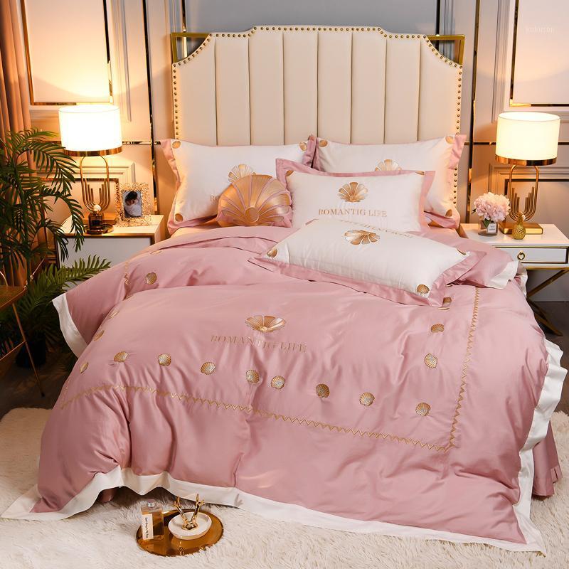 New 100% egyptian cotton Bedding sets Queen King size embroidery Bed Duvet cover Bed sheets/fitted sheet linen set set1
New 100% egyptian cotton Bedding sets Queen King size embroidery Bed Duvet cover Bed sheets/fitted sheet linen set set1