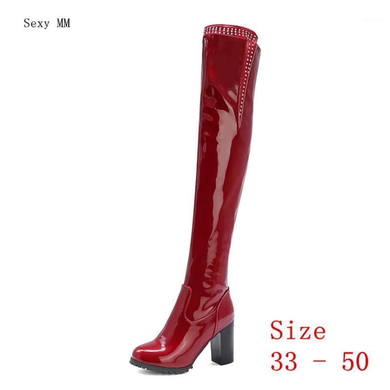 Spring Autumn Women Over the Knee Boots Square High Heel Woman Thigh High Boots Small Plus Size 33 - 501, Red
Spring Autumn Women Over the Knee Boots Square High Heel Woman Thigh High Boots Small Plus Size 33 - 501, Red