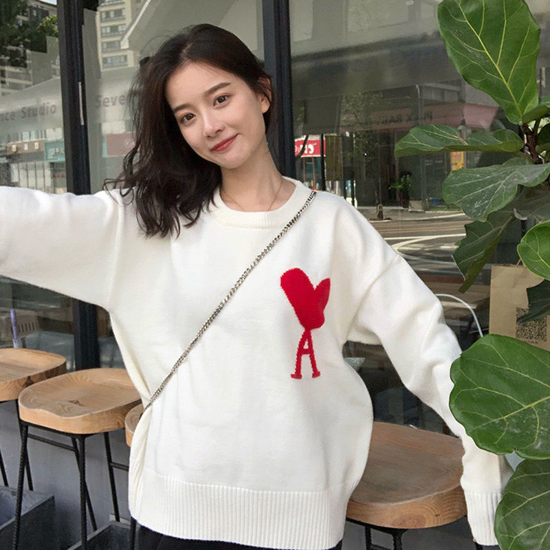 2021 High quality Autumn Winter Lovers of Love Knitted-shirt Lazy Bottom Wind Female in Sweater 7UDM, White
2021 High quality Autumn Winter Lovers of Love Knitted-shirt Lazy Bottom Wind Female in Sweater 7UDM, White