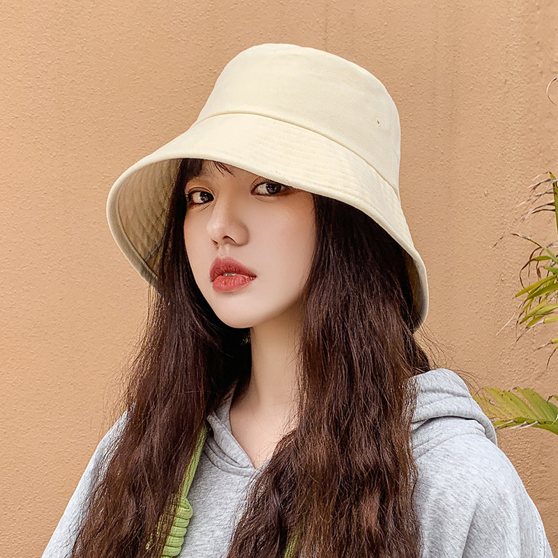 COKK Bucket Hat Women Summer Korean Fisherman Hat Black Sun Protection Casual Ladies Hats Japan Style Panama Cap Gorros Flat Top 201009