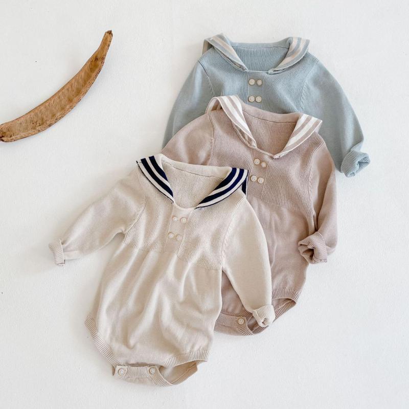2021 Autumn New Boys Clothes Girl Knitted Bodysuit Navy Collar Baby Clothing Pure Cotton Long Sleeve Toddler Jumpsuit 07ey, C005purple
2021 Autumn New Boys Clothes Girl Knitted Bodysuit Navy Collar Baby Clothing Pure Cotton Long Sleeve Toddler Jumpsuit 07ey, C005purple