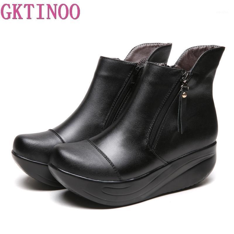 GKTINOO Warm Plush Women Boots Thick Sole Winter Shoes Zipper Wedges Platform Swing Shoes Plus Size Genuine Leather Ankle Boots1, Winter thick plush
GKTINOO Warm Plush Women Boots Thick Sole Winter Shoes Zipper Wedges Platform Swing Shoes Plus Size Genuine Leather Ankle Boots1, Winter thick plush