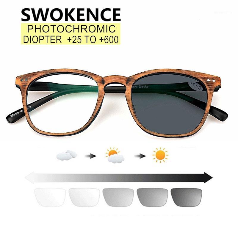 SWOKENCE Photochromic Reading Glasses Wood-like Chameleon Sunglasses For Presbyopic SPH +25 TO +600 Women Men Spectacles R1291
SWOKENCE Photochromic Reading Glasses Wood-like Chameleon Sunglasses For Presbyopic SPH +25 TO +600 Women Men Spectacles R1291