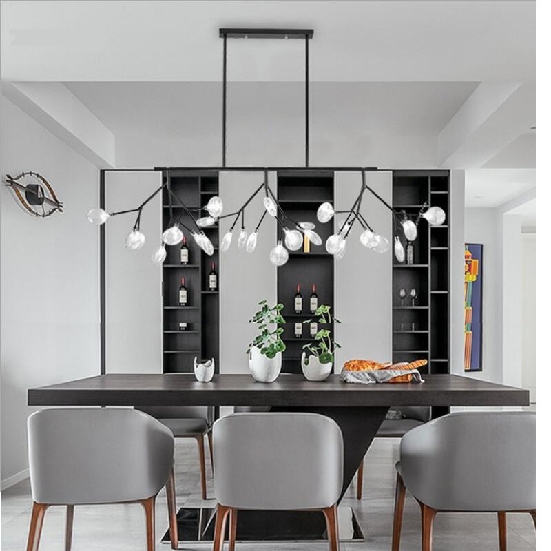 Modern LED Creative pendant lamp lights firfly black gold rectangle dinning room Kitchen
Modern LED Creative pendant lamp lights firfly black gold rectangle dinning room Kitchen