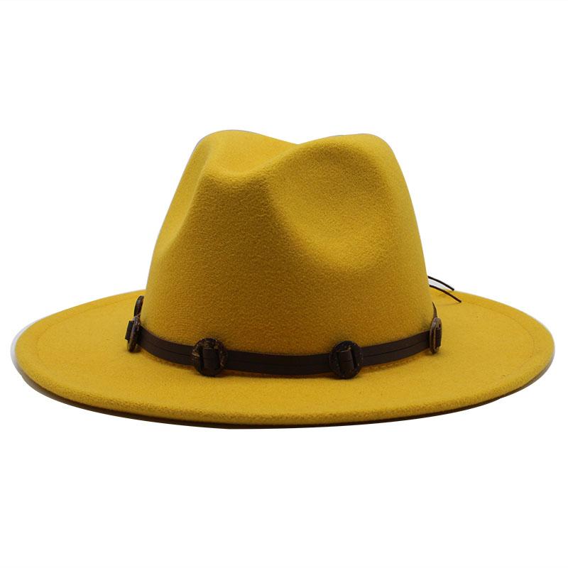 56-60cm All-match Wide Brim Fedora Hat For Women Solid Color Wool Felt Hat For Men Autumn Winter Panama Gamble Yellow Jazz Cap, Red
56-60cm All-match Wide Brim Fedora Hat For Women Solid Color Wool Felt Hat For Men Autumn Winter Panama Gamble Yellow Jazz Cap, Red