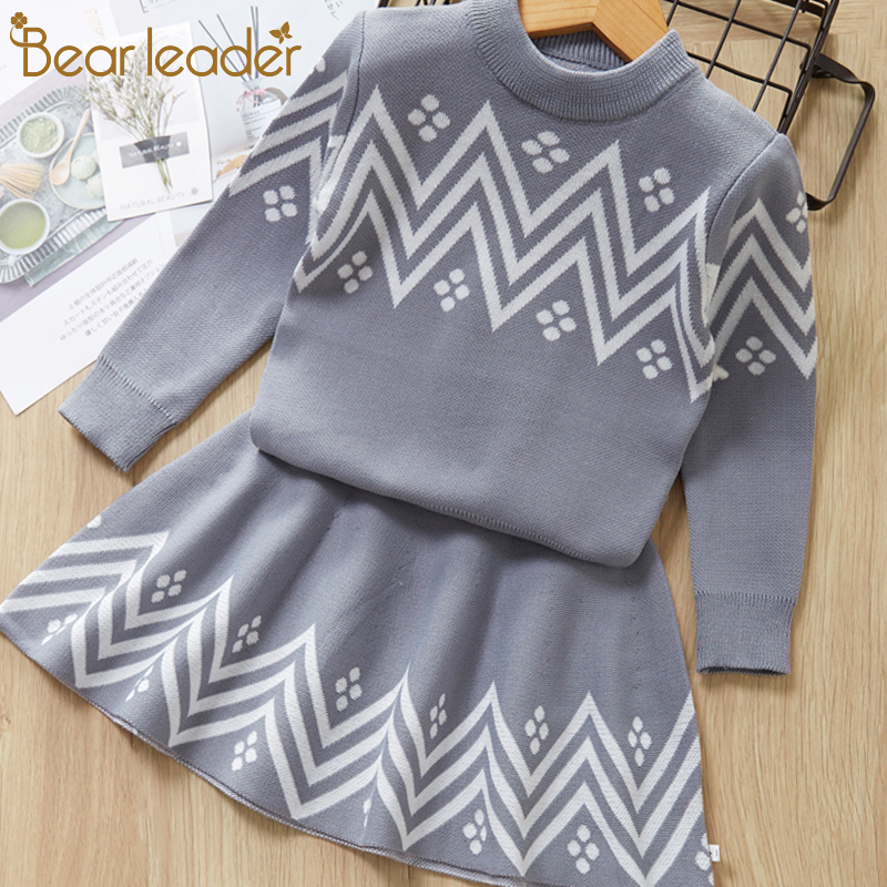 Kids' 2-Piece Knitwear Set: Long Sleeve Bow Tie Cute Children's Clothes Outfit dh910320090