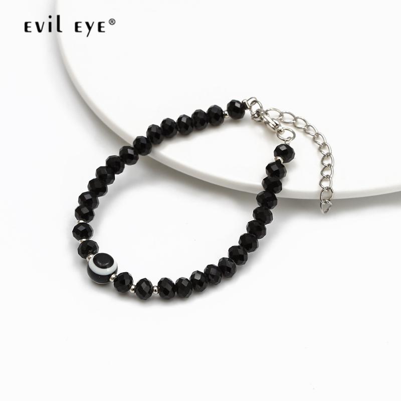 EVIL EYE Black Crystal Turkish Evil Eye Bead Bracelet Alloy Chain Adjustable Bracelet Fashion Jewelry for Women Girls Men EY1944
EVIL EYE Black Crystal Turkish Evil Eye Bead Bracelet Alloy Chain Adjustable Bracelet Fashion Jewelry for Women Girls Men EY1944