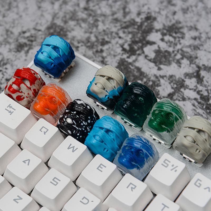 Resin Mummy Keycaps For Cherry Mx Switch Mechanical Game Keyboard DIY Decoration Keycaps Replacement Black White Green Yellow
Resin Mummy Keycaps For Cherry Mx Switch Mechanical Game Keyboard DIY Decoration Keycaps Replacement Black White Green Yellow