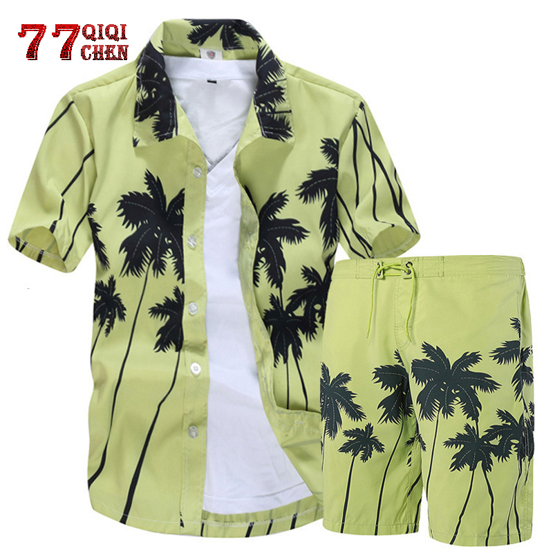 Mens Hawaiian Shirts Set 2020 Floral Shirts Men +Print Beach Shorts Short Sleeve Tracksuit Fashion Summer Male Sets ropa hombre Q0125, 04
Mens Hawaiian Shirts Set 2020 Floral Shirts Men +Print Beach Shorts Short Sleeve Tracksuit Fashion Summer Male Sets ropa hombre Q0125, 04