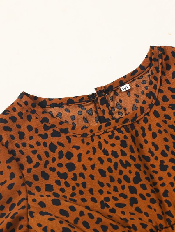 Baby Dalmatian Print Smock Dress SHE