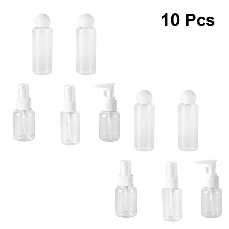 1 Set 10pcs Travel Empty Bottle Kit Portable Pet Cosmetics Bottle Makeup Sprayer Cosmetics Container for Travel (W
1 Set 10pcs Travel Empty Bottle Kit Portable Pet Cosmetics Bottle Makeup Sprayer Cosmetics Container for Travel (W