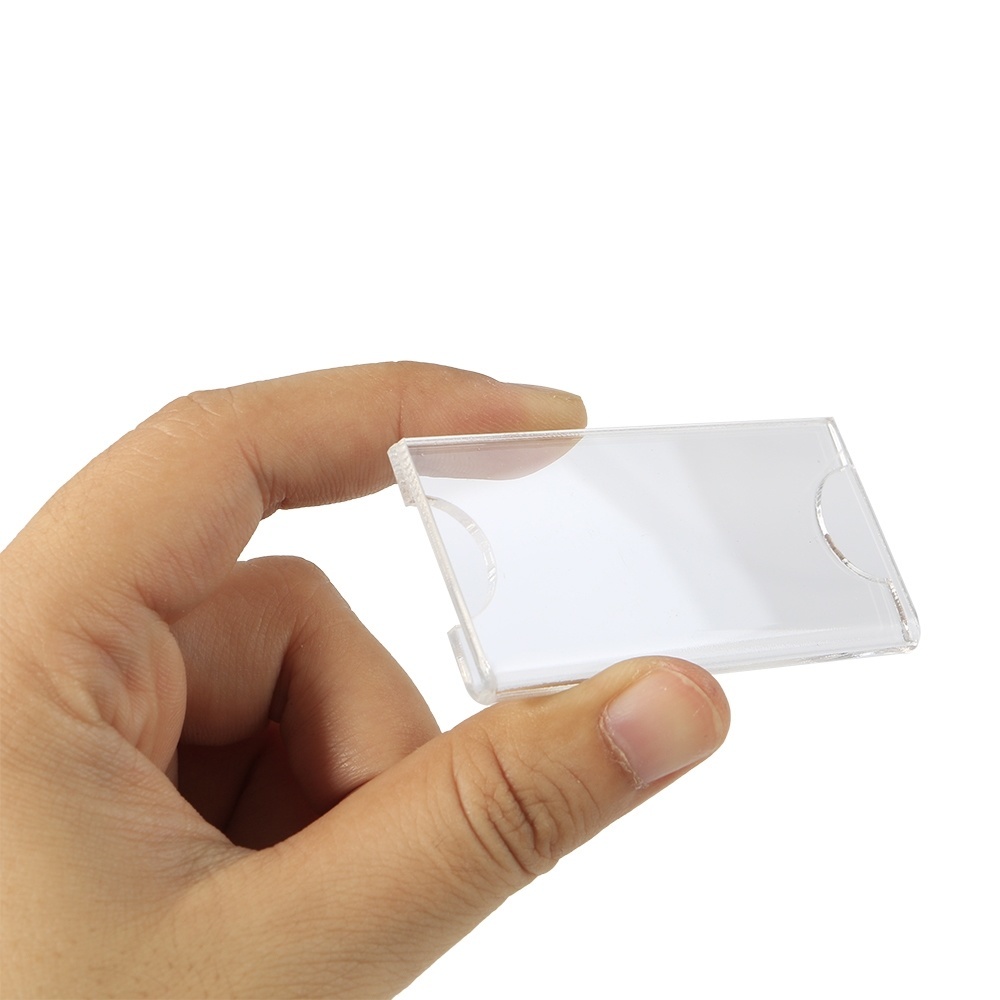 Sticky Acrylic Card Holders For Trading Name Tag Hard Sleeves Case Sports Baseball Cards Toploaders Frame