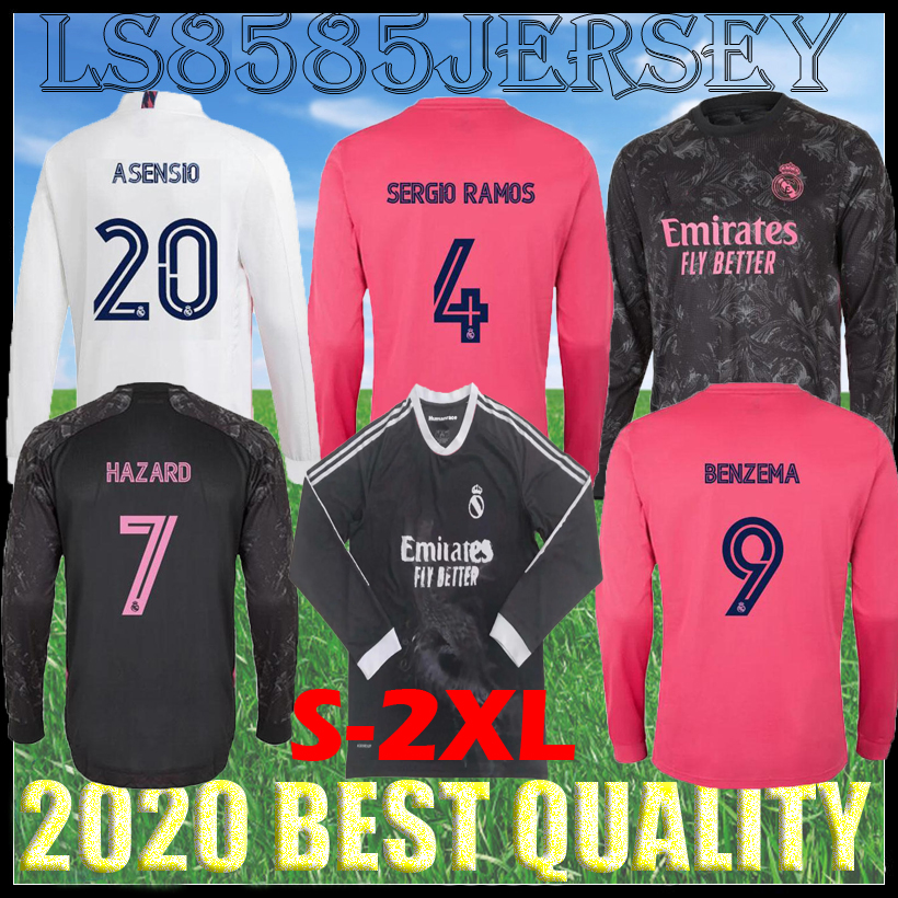 20 21 real madrid long sleeve home soccer jerseys 2020 2021 Casemiro hazard BENZEMA modric bale away football shirt mujer feminine camisetas, Multi
20 21 real madrid long sleeve home soccer jerseys 2020 2021 Casemiro hazard BENZEMA modric bale away football shirt mujer feminine camisetas, Multi