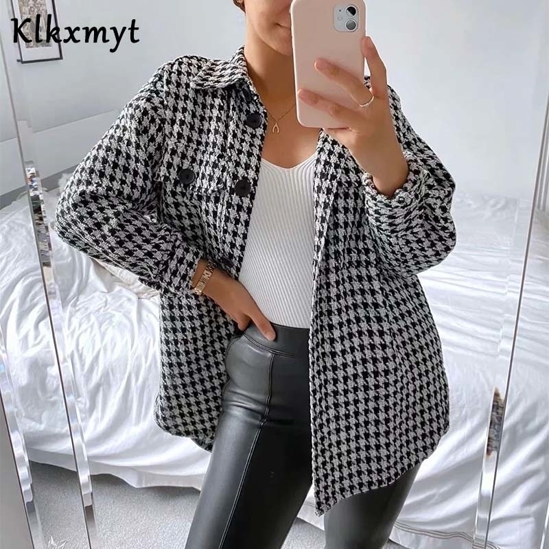 Klkxmyt Za Jacket Women 2020 Fashion Houndstooth Frayed Tweed Jacket Coat Vintage Long Sleeve Pockets Female Outerwear Chic Tops 201124, Picture color
Klkxmyt Za Jacket Women 2020 Fashion Houndstooth Frayed Tweed Jacket Coat Vintage Long Sleeve Pockets Female Outerwear Chic Tops 201124, Picture color