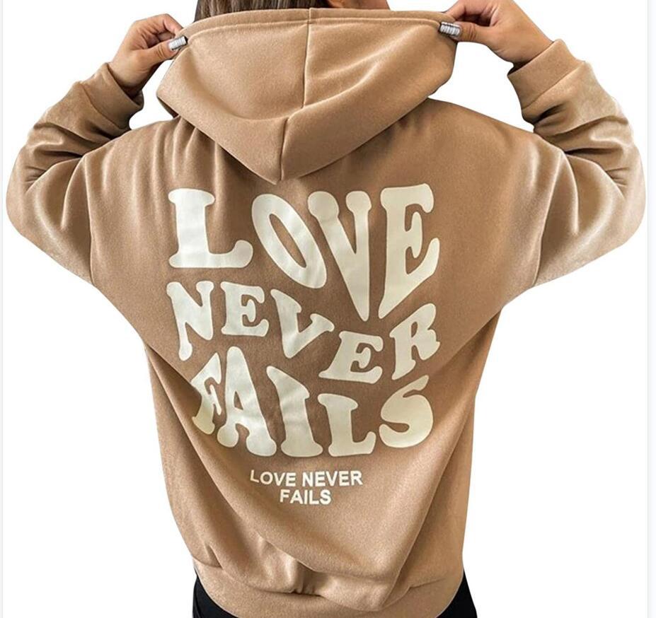 Women's Hoodies Sweatshirts Hooded Loose Sweatshirt Letter Print Women's Long Sleeve Solid Color Pullover Top
Women's Hoodies Sweatshirts Hooded Loose Sweatshirt Letter Print Women's Long Sleeve Solid Color Pullover Top