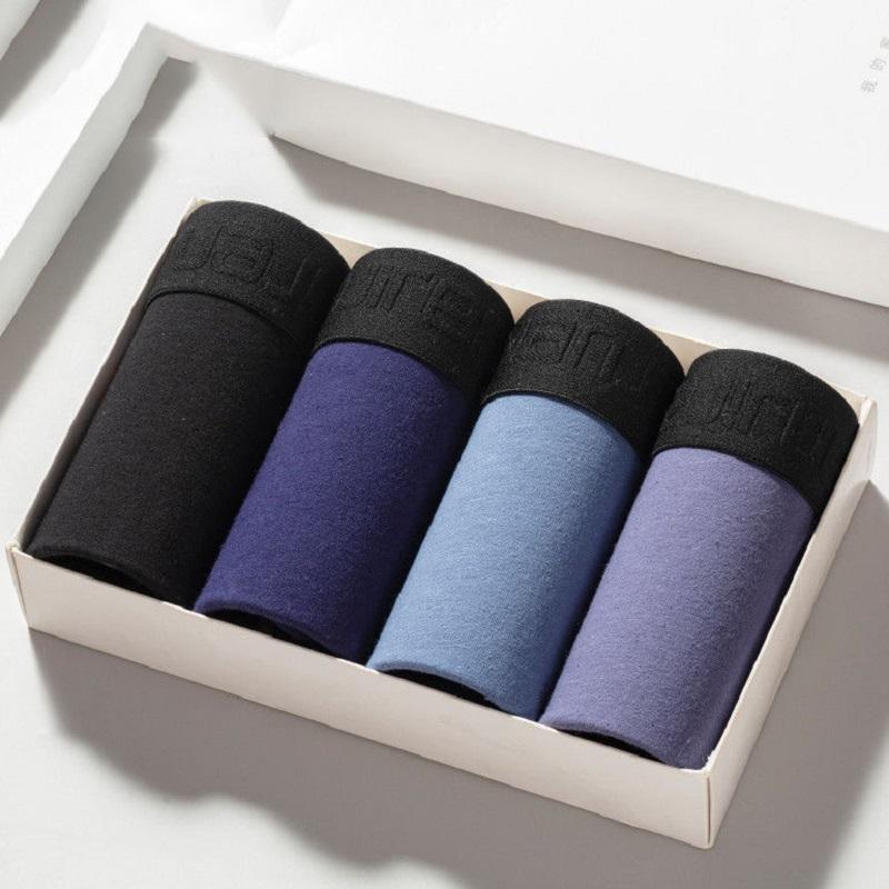 Men'S Underwear Boxer Pants Cotton Antibacterial Comfortable Mid-Waist Breathable Large Size 4PCS, Zuhe e
Men'S Underwear Boxer Pants Cotton Antibacterial Comfortable Mid-Waist Breathable Large Size 4PCS, Zuhe e