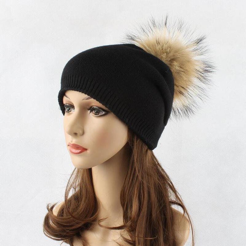 Winter New Women Pom Beanies Warm Knitted Bobble Girl Fur Pompom Hats Real Fur Pompon Casual Hat Cap Fashion Women Hat, Khaki
Winter New Women Pom Beanies Warm Knitted Bobble Girl Fur Pompom Hats Real Fur Pompon Casual Hat Cap Fashion Women Hat, Khaki