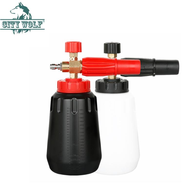 City wolf high pressure washer snow foam lance total brass foam gun with G1/4 quick connector
City wolf high pressure washer snow foam lance total brass foam gun with G1/4 quick connector