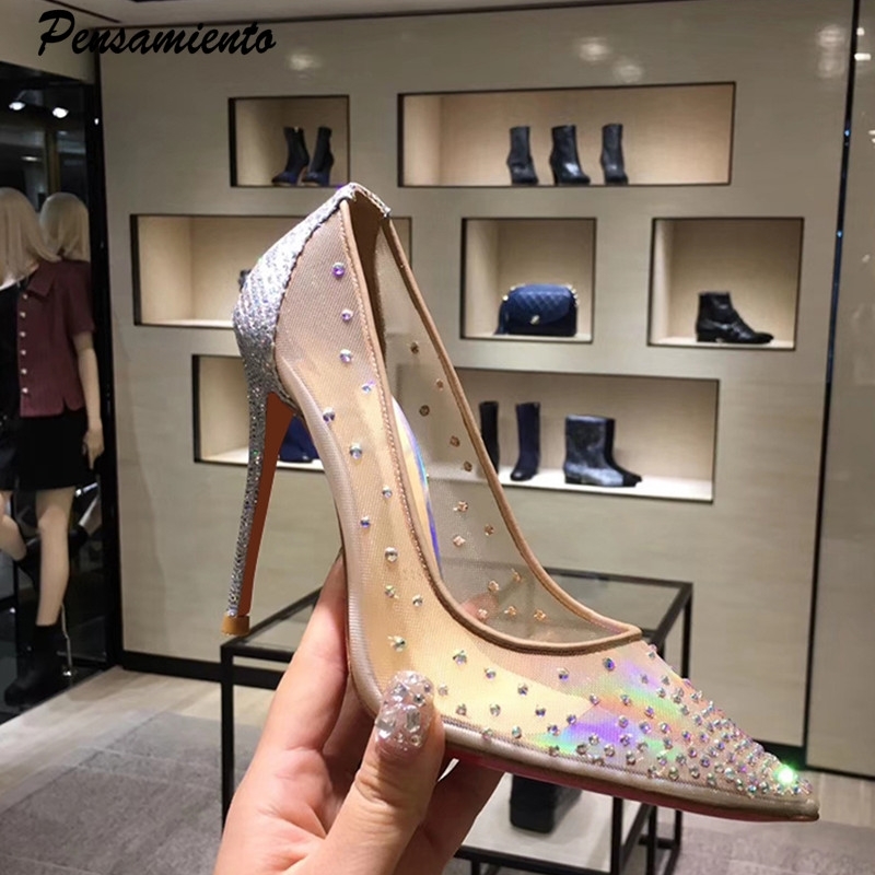 Spring Summer Fashion Glitter sequined Women Pumps Sexy see through Lace Party Shoes Crystal High heels Wedding Bride Shoes 210204, Silver 7.5cm
Spring Summer Fashion Glitter sequined Women Pumps Sexy see through Lace Party Shoes Crystal High heels Wedding Bride Shoes 210204, Silver 7.5cm
