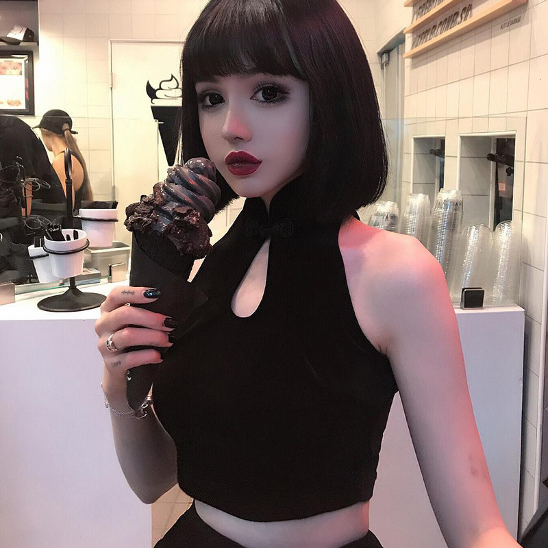 2021 New Spring and summer feminine ribbon sleeveless fashion skirt short with open navel hanging neck halter vest tender trend 7JO4, Black.
2021 New Spring and summer feminine ribbon sleeveless fashion skirt short with open navel hanging neck halter vest tender trend 7JO4, Black.