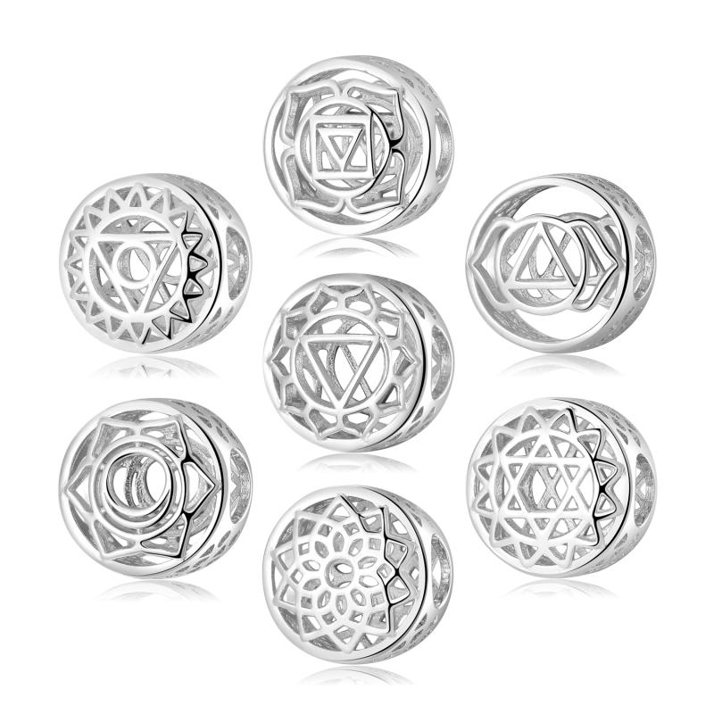 Other Hollow Out Seven Chakras Yoga Wheel Beads For Jewelry Making Silver-color Fit Original European Charms Bracelets DIY
Other Hollow Out Seven Chakras Yoga Wheel Beads For Jewelry Making Silver-color Fit Original European Charms Bracelets DIY